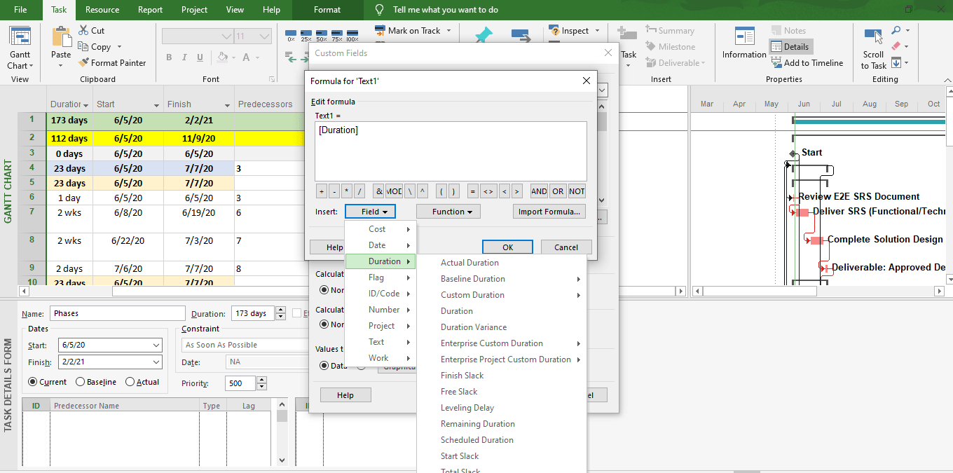 MSP- Custom Fields