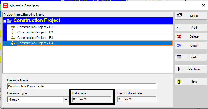 Display 4 Baselines 