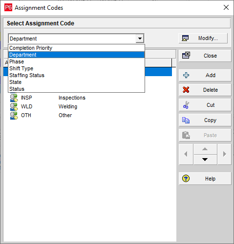 customize assignment codes