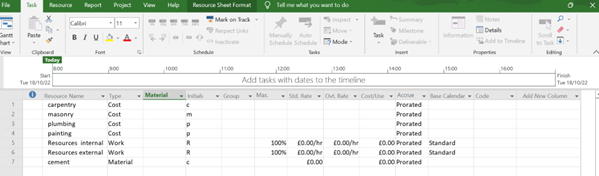 Setting Up Project Budget Cost In MS Project: MS Project