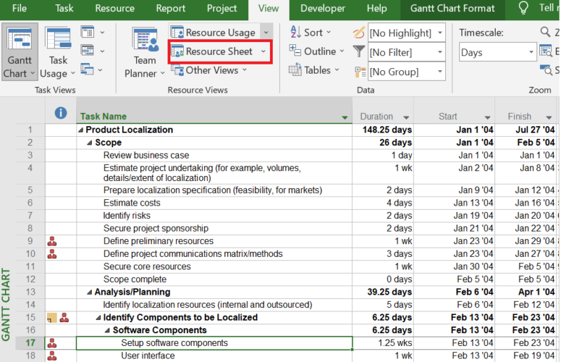 microsoft project how to assign resources