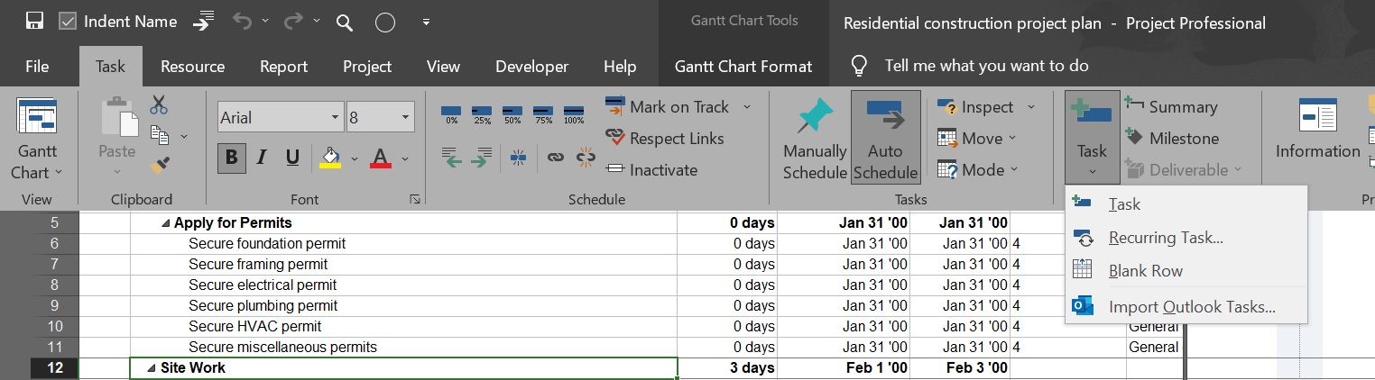 How To Create Recurring Tasks In MS Project?