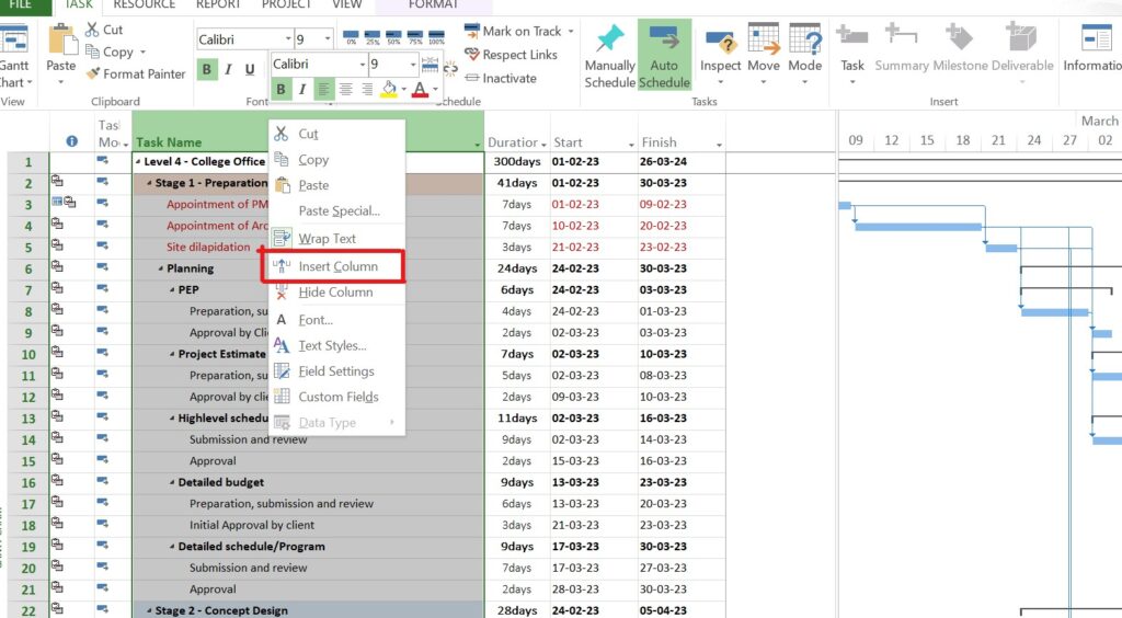 Converting Microsoft project to Primavera P6