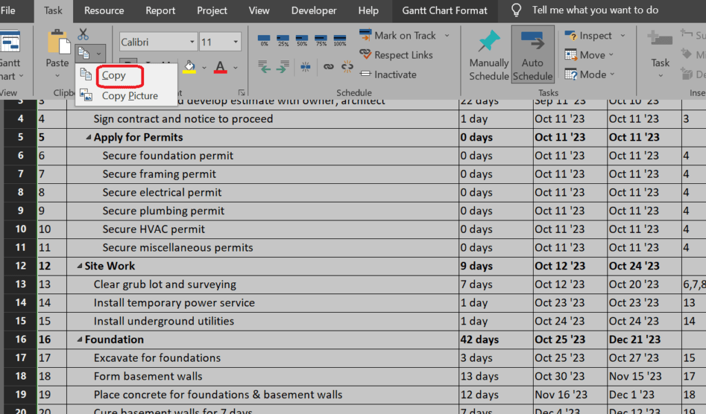 Link MS Project File with Excel File to Reflect Changes Automatically